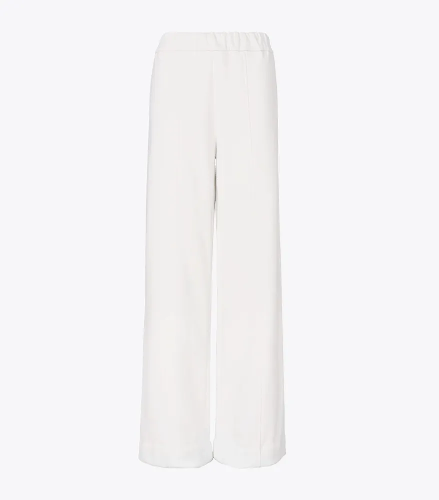 Merino French Terry Wide-Leg Pant