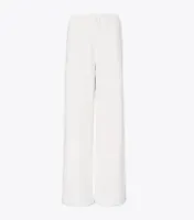 Merino French Terry Wide-Leg Pant