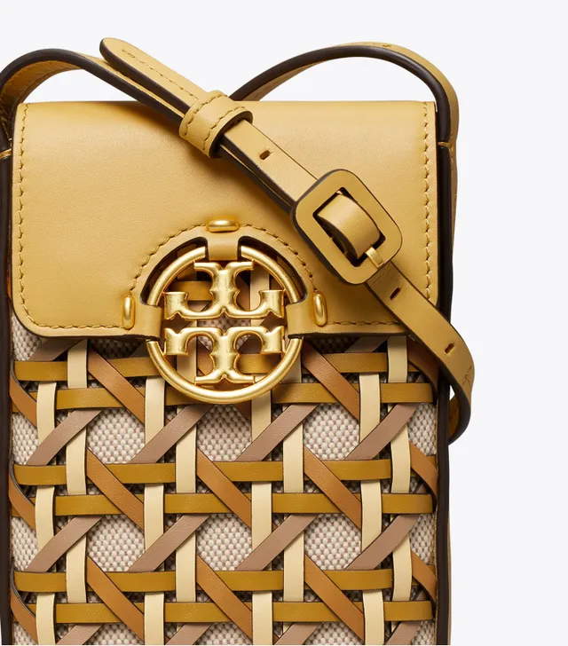 Miller Basket-weave Phone Crossbody: Women's Handbags