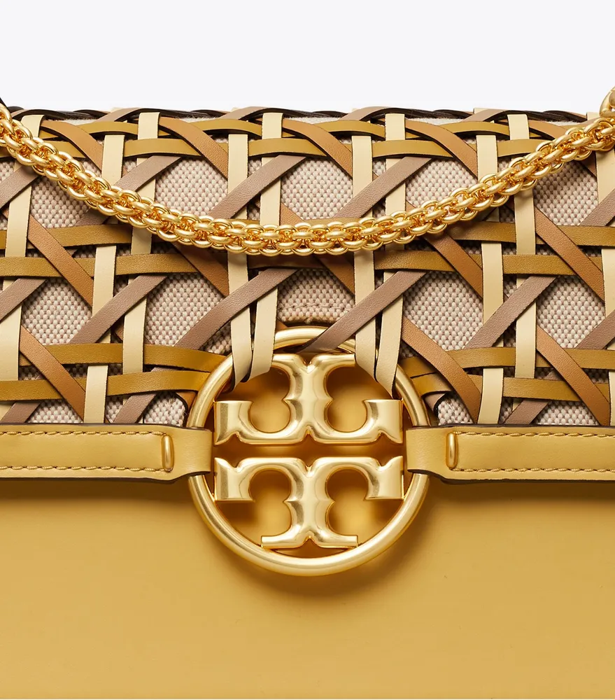 Miller Basket-Weave Shoulder Bag