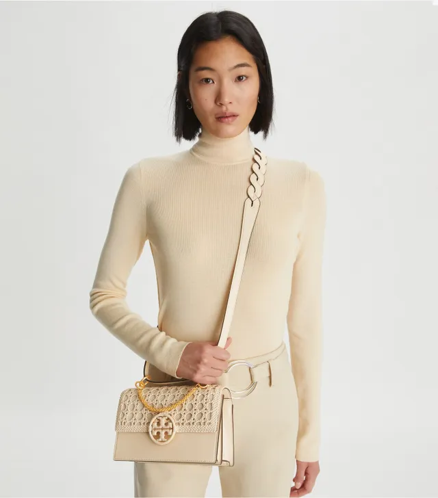 Miller Basket-Weave Shoulder Bag: Women's Handbags - Tory Burch