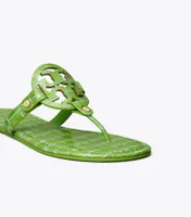 Miller Croc Embossed Leather Sandal