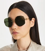 Miller Metal Geometric Sunglasses