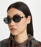 Miller Metal Oval Sunglasses