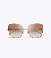 Miller Oversized Metal Butterfly Sunglasses