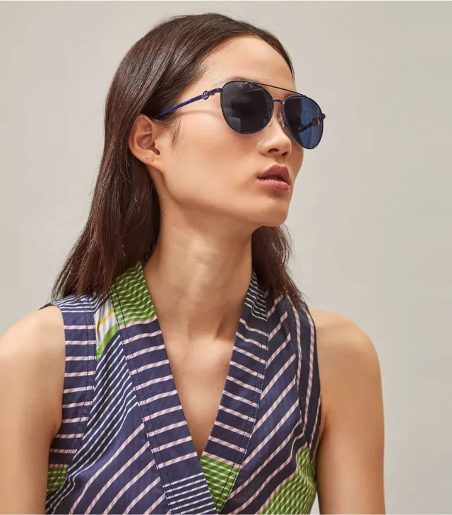 Tory Burch Kira Pilot Sunglasses