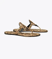 Miller Snake Embossed Leather Sandal