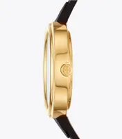 Miller Watch, Black Leather/Gold-Tone, 36 MM