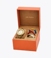Miller Watch Gift Set, Multi-Color/Gold-Tone/Stainless Steel