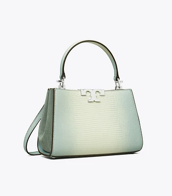Mini Eleanor Snake-Embossed Satchel