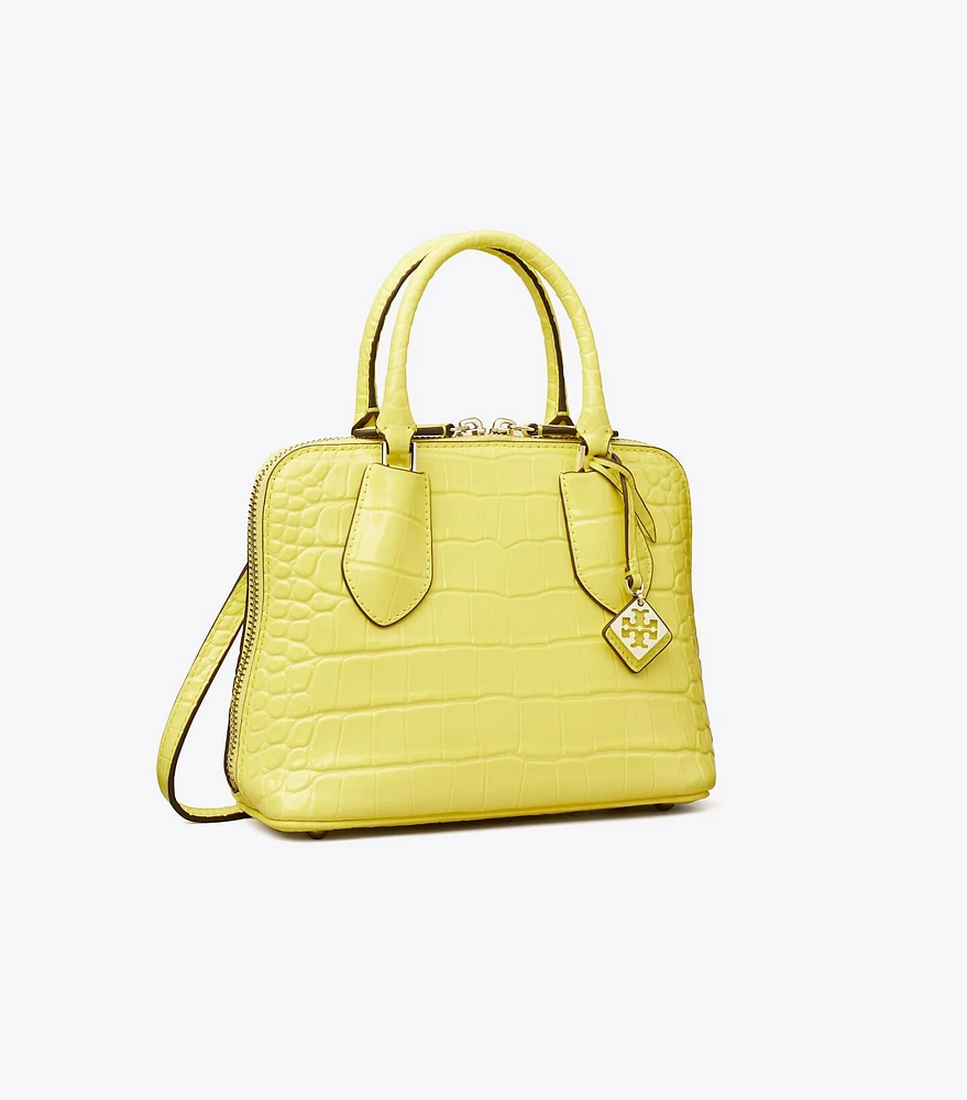 Mini Embossed Swing Satchel