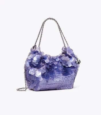 Mini Fleming Paillette Hobo Bag