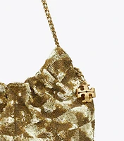 Mini Fleming Sequin Drawstring Bag