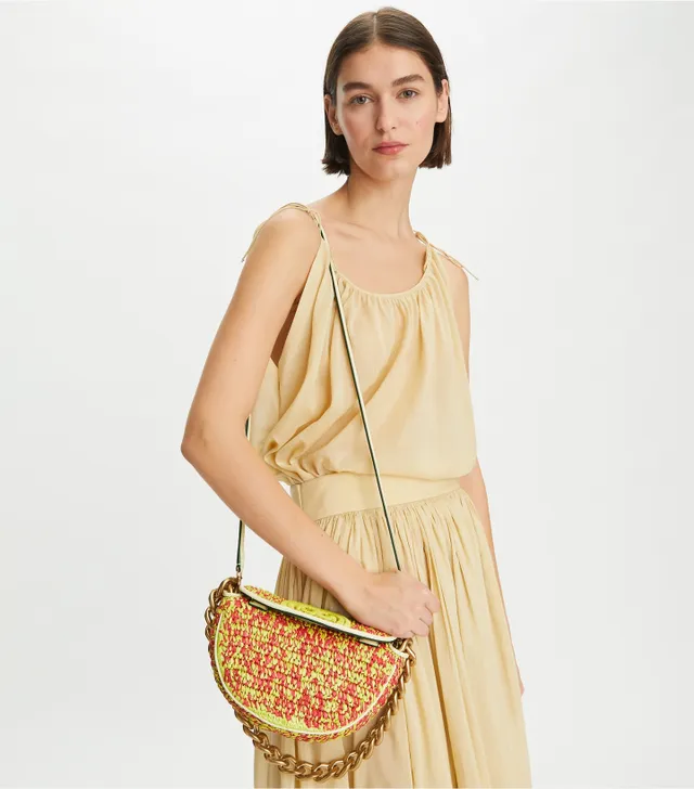 Mini Fleming Soft Crochet Crescent Bag: Women's Handbags