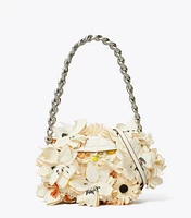 Mini Fleming Soft Floral Embellished Crescent Bag