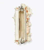 Mini Fleming Soft Floral Embellished Crescent Bag