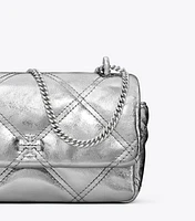 Mini Kira Diamond Quilt Metallic Flap Bag