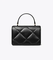 Mini Kira Diamond Quilt Top-Handle Crossbody