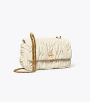 Mini Kira Diamond Ruched Flap Shoulder Bag