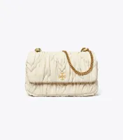 Mini Kira Diamond Ruched Flap Shoulder Bag