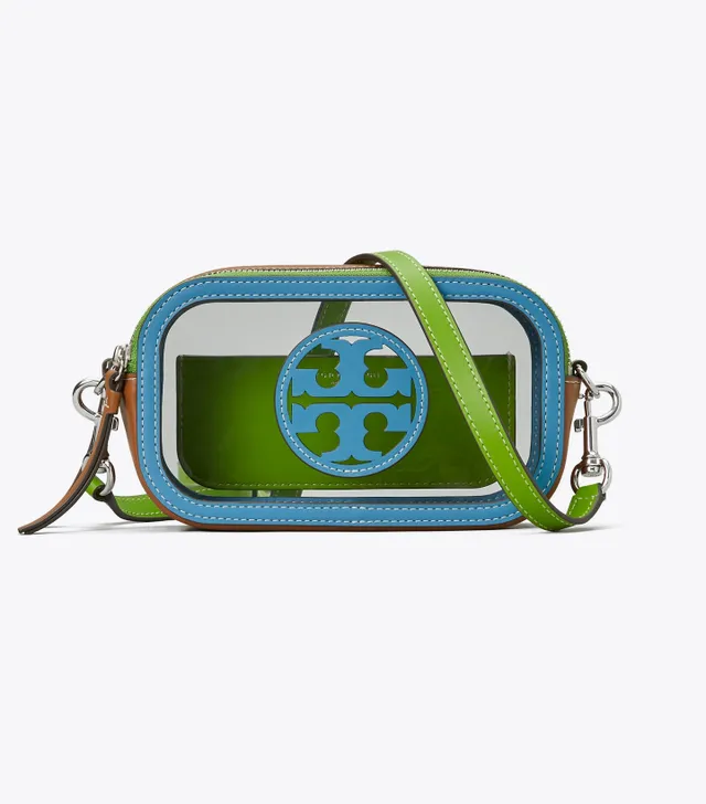 Tory Burch Mini Miller Transparent Cross Body Bag - Green