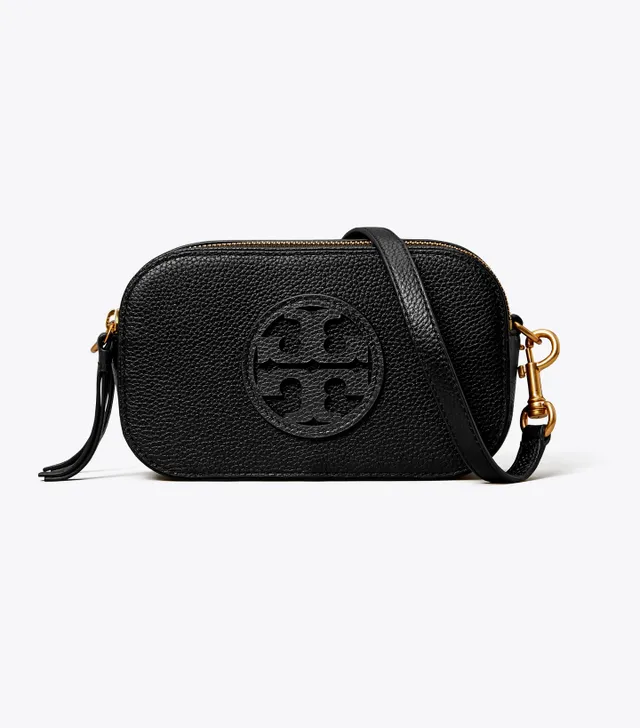 Tory Burch Mini Leather Miller Cross-body Bag - Black - One Size