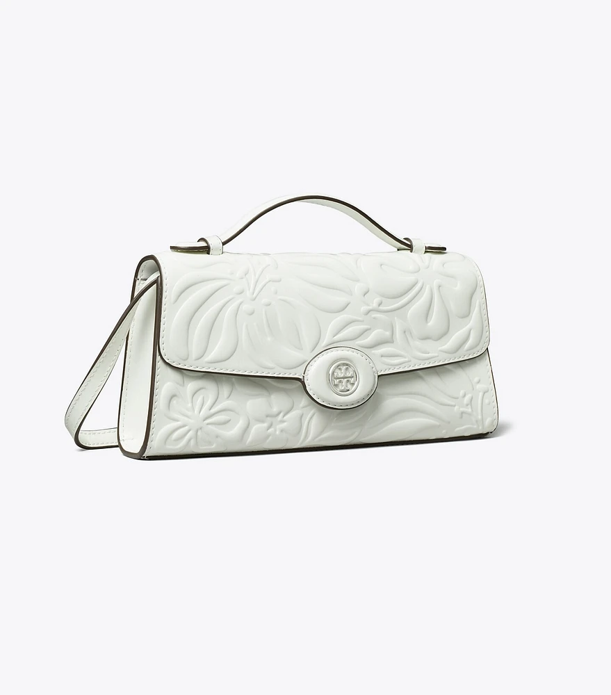 Mini Robinson Floral Embossed Top-Handle Bag