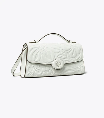 Mini Robinson Floral Embossed Top-Handle Bag