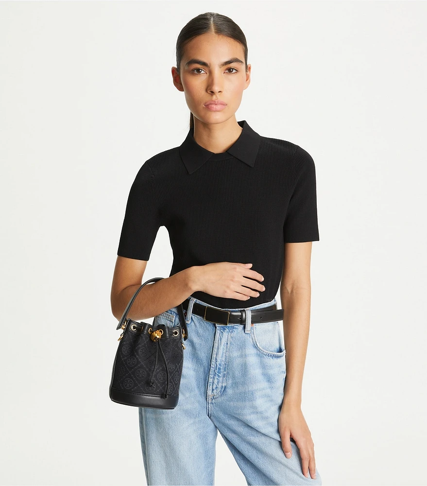 Mini T Monogram Bucket Bag