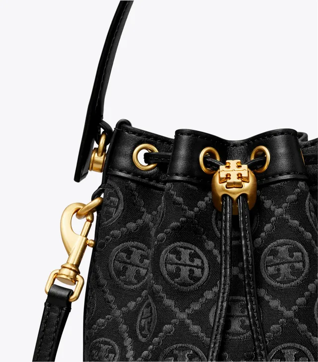 Tory Burch Robinson Color-block Mini Bucket Bag in Blue