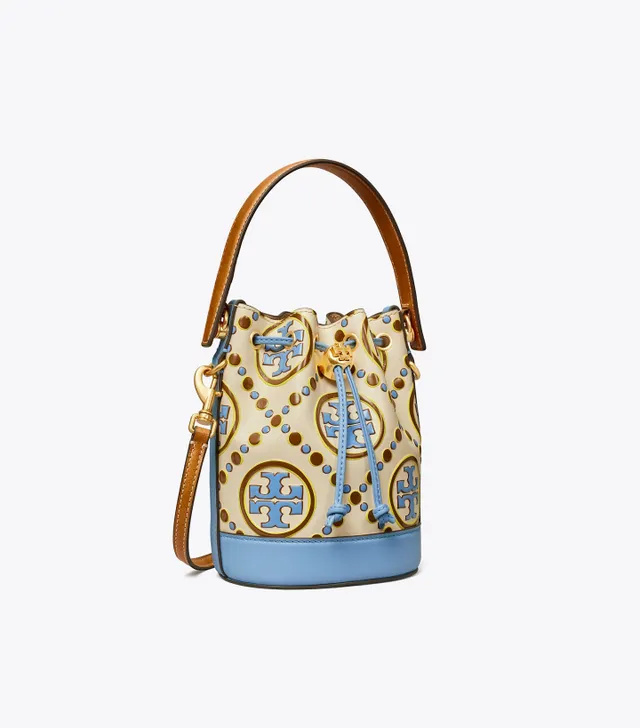 Sam Icon Floral Embellished Denim Mini Pochette