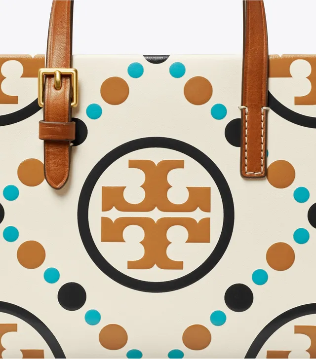 Tory Burch Bag T Monogram Contrast Embossed Tote - Leccio