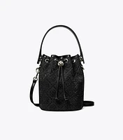 Mini T Monogram Embellished Bucket Bag