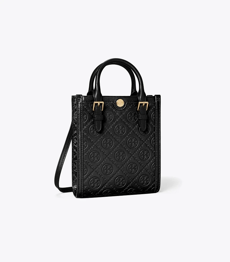 Mini T Monogram Leather Tote