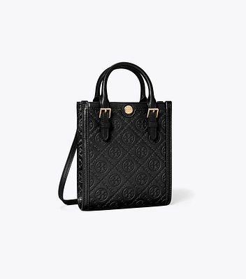 Mini T Monogram Leather Tote