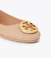 Minnie Travel Ballet Flat, Quilted Leather