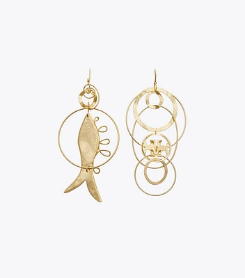 Mismatched Fish Earring