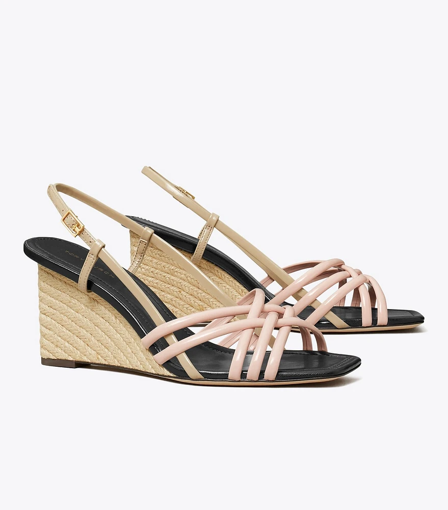 Multi-Strap Espadrille Wedge Sandal