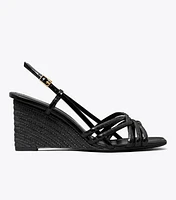 Multi-Strap Espadrille Wedge Sandal