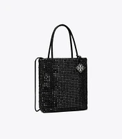 Night Owl Crystal-Embellished Mini Tote