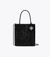 Night Owl Crystal-Embellished Mini Tote