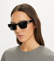 Outlined Rectangle Sunglasses