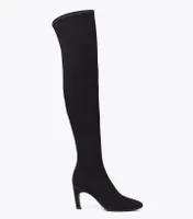 Over-the-Knee Heeled Suede Boot