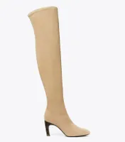 Over-the-Knee Heeled Suede Boot