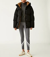 Oversized Hooded Down Jacket