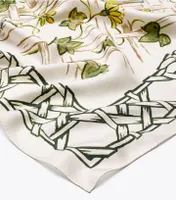Painted Silk Square Scarf
