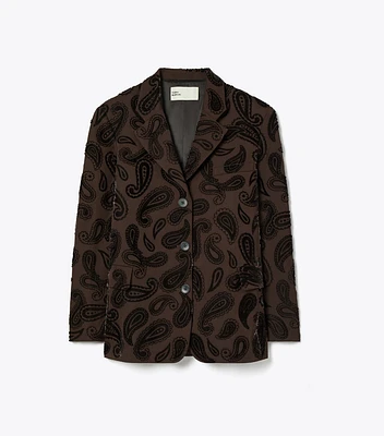 Paisley Wool Blazer