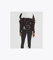 Patent Coated Cotton Anorak