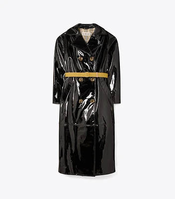 Patent Trench Coat