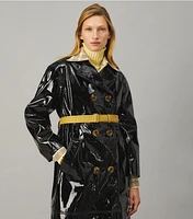 Patent Trench Coat